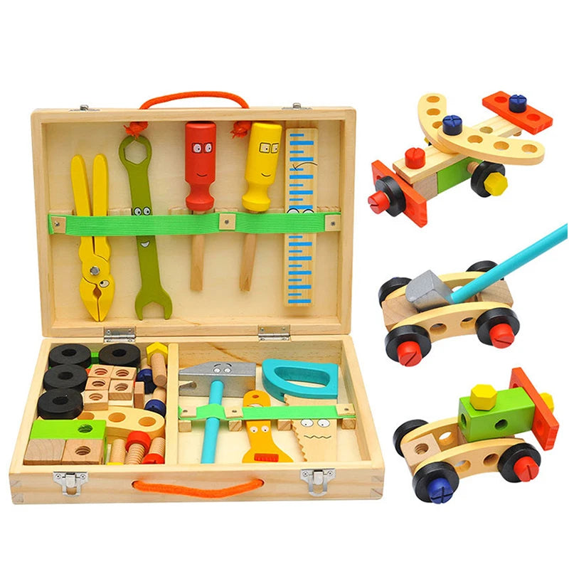 Wooden Toolbox Montessori Toys